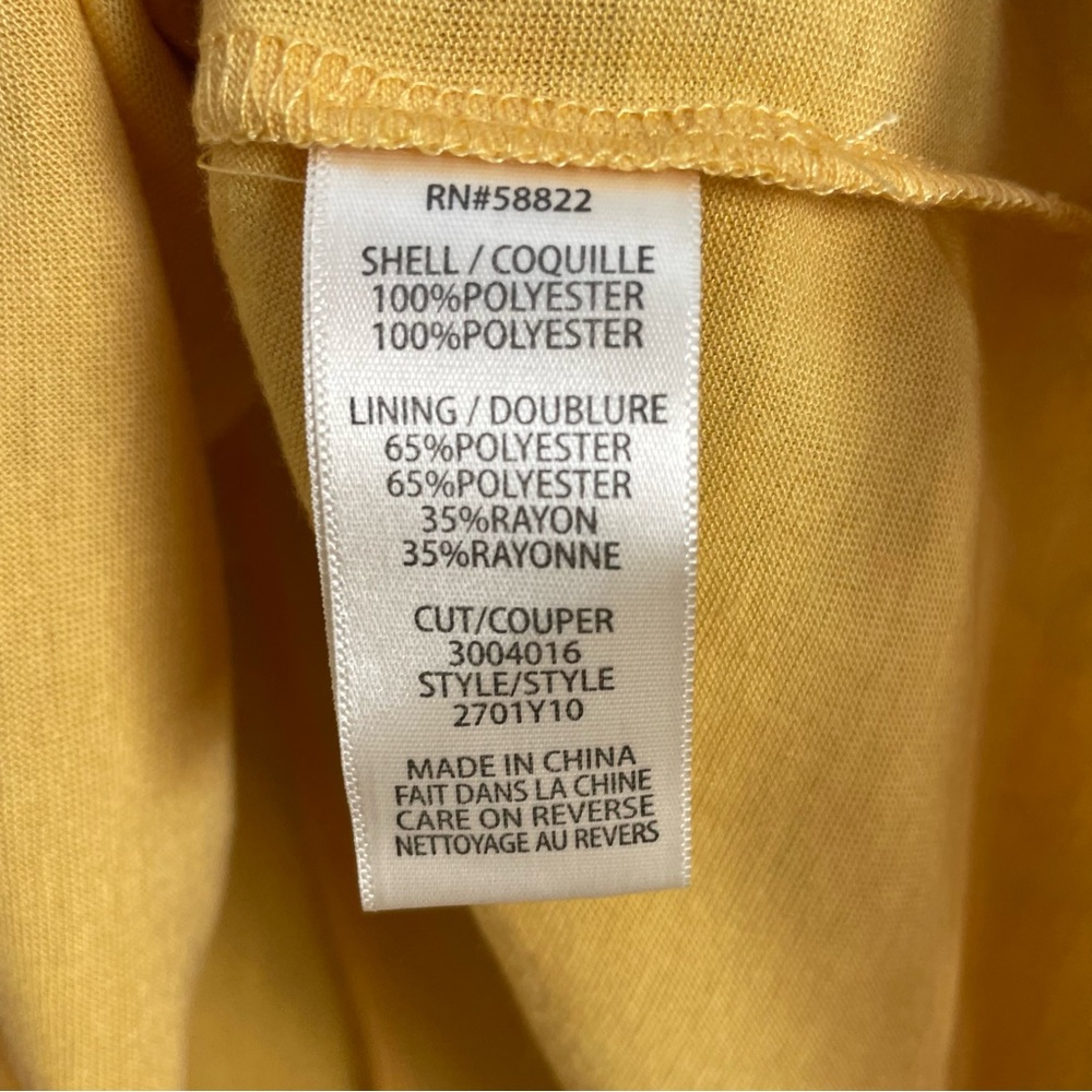 Max Studio Skirt Yellow Floral Chiffon Smocked Shirred Spring‎ Flirty Lined Gray - Picture 11 of 13